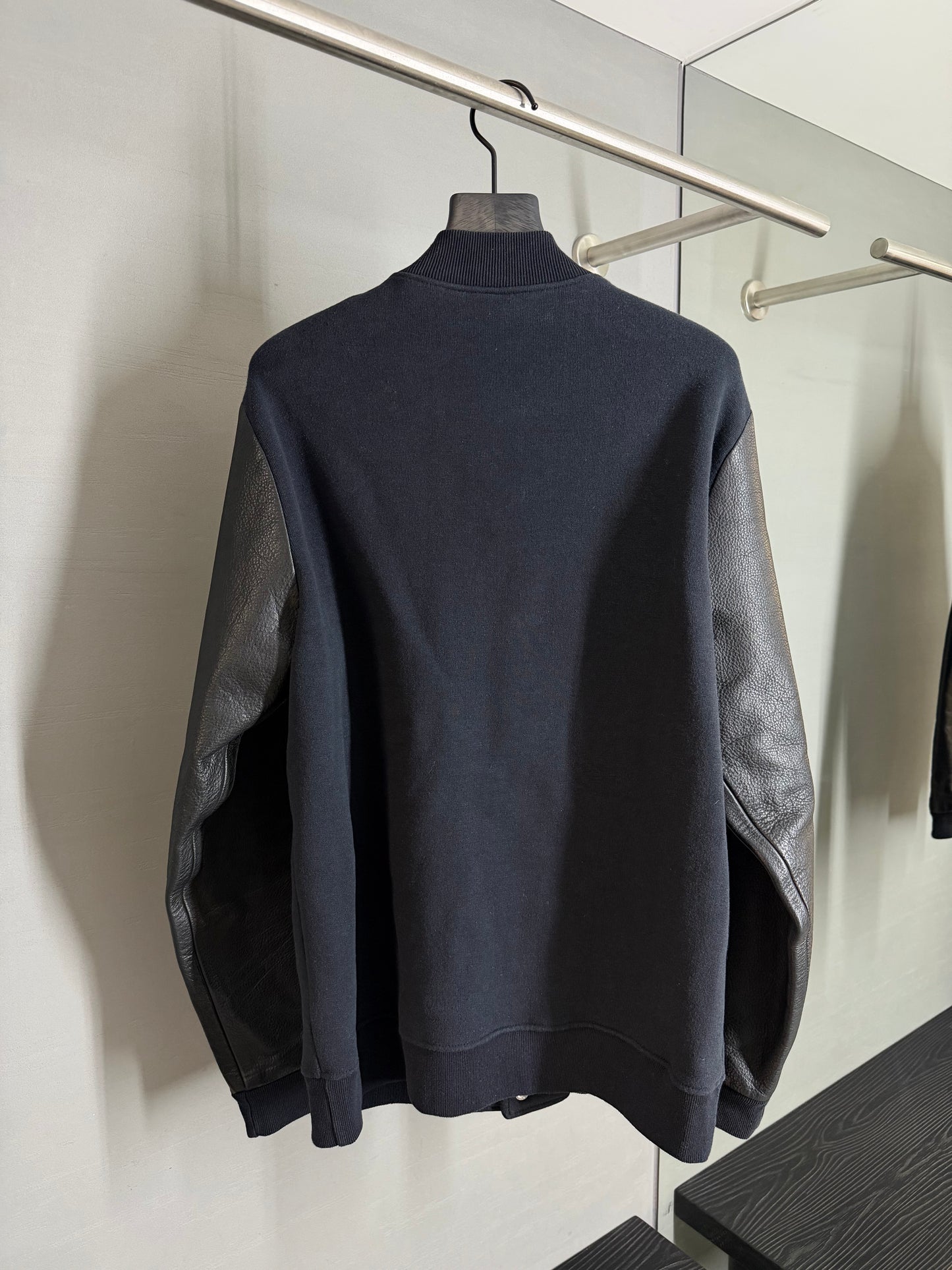 Chrome Hearts CH Leather Varsity Jacket