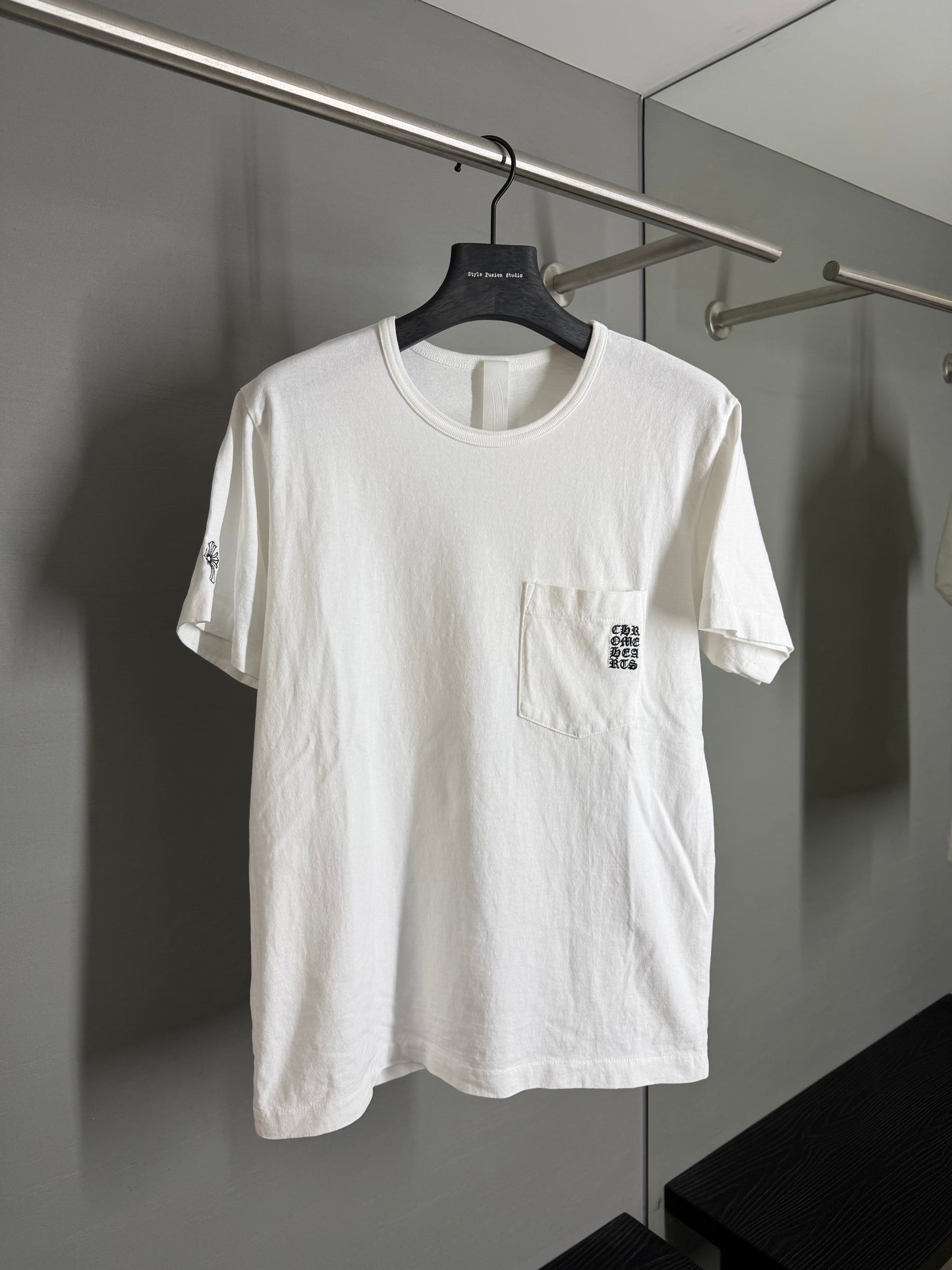 Chrome Hearts Sanskrit Cross Embroidered T-shirt