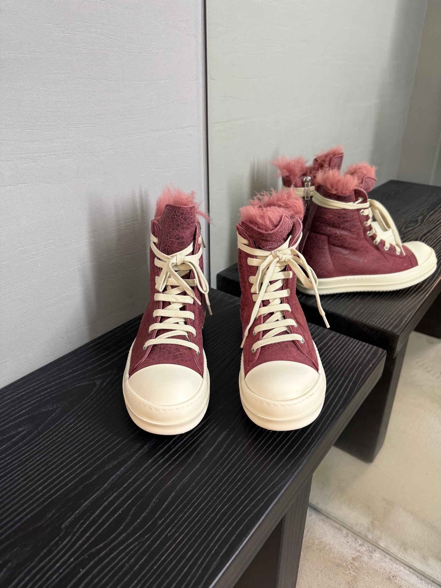 Rick Owens minimal Ramones High-top sneakers