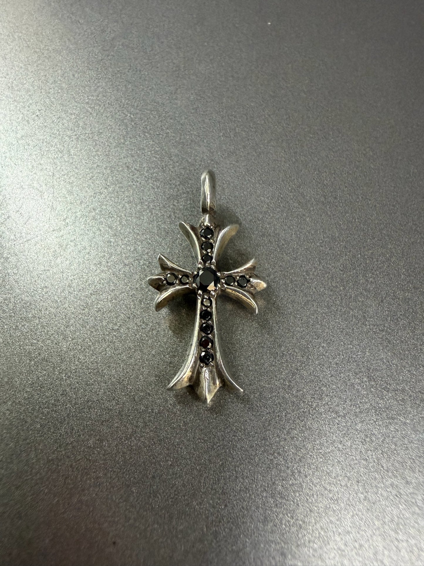 Chrome Hearts Tiny Pendant with Black Diamonds