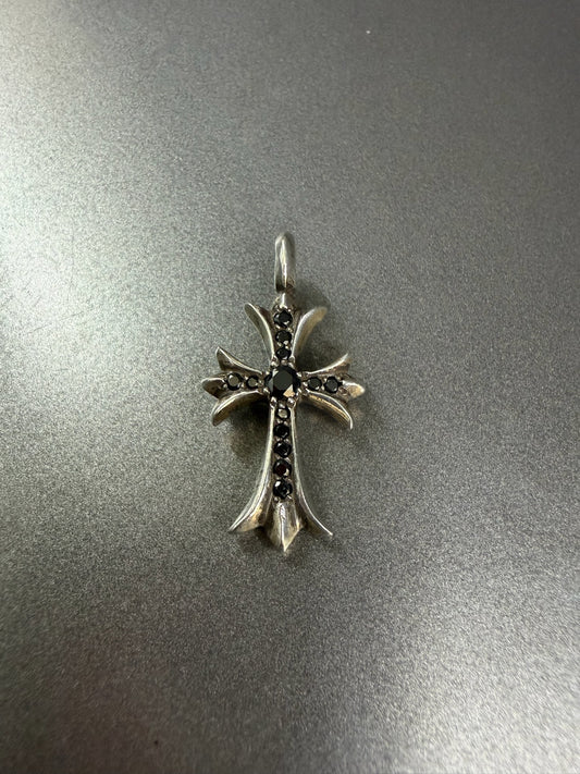 Chrome Hearts Tiny Pendant with Black Diamonds