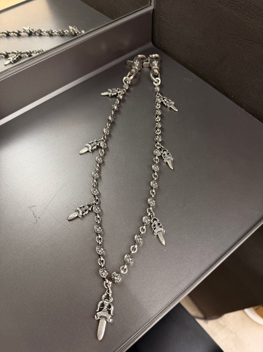 Chrome Hearts Dagger Plus Ball Wallet Chain