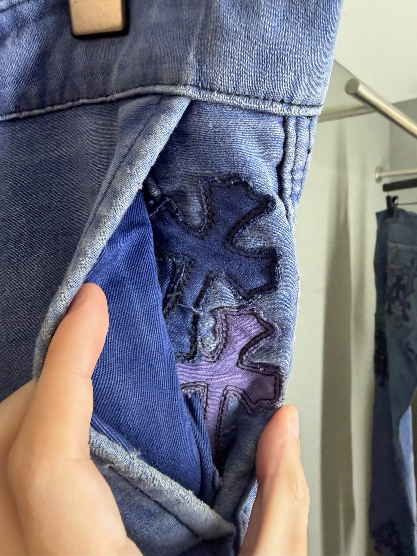 Chrome Hearts Cross Patch French Work Pants