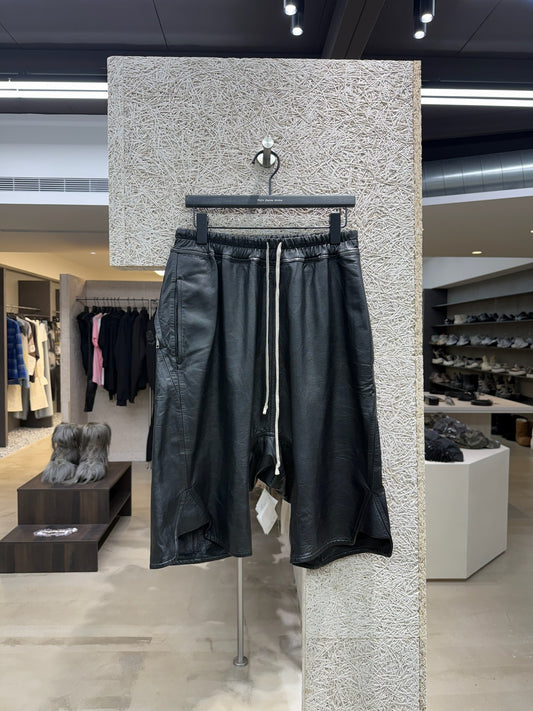 Rick Owens Leather Pods Shorts