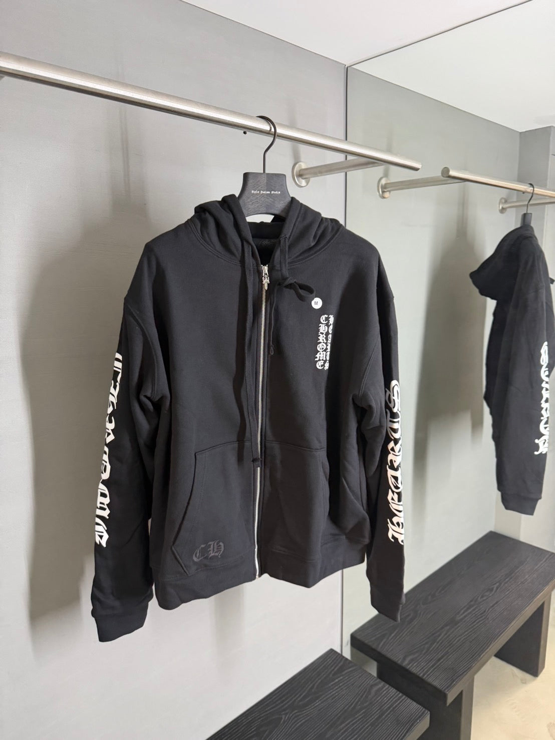 Chrome Hearts Gothic Vertical Thermal Zip-Up