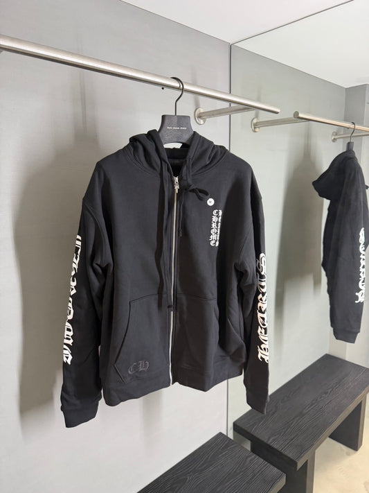 Chrome Hearts Gothic Vertical Thermal Zip-Up