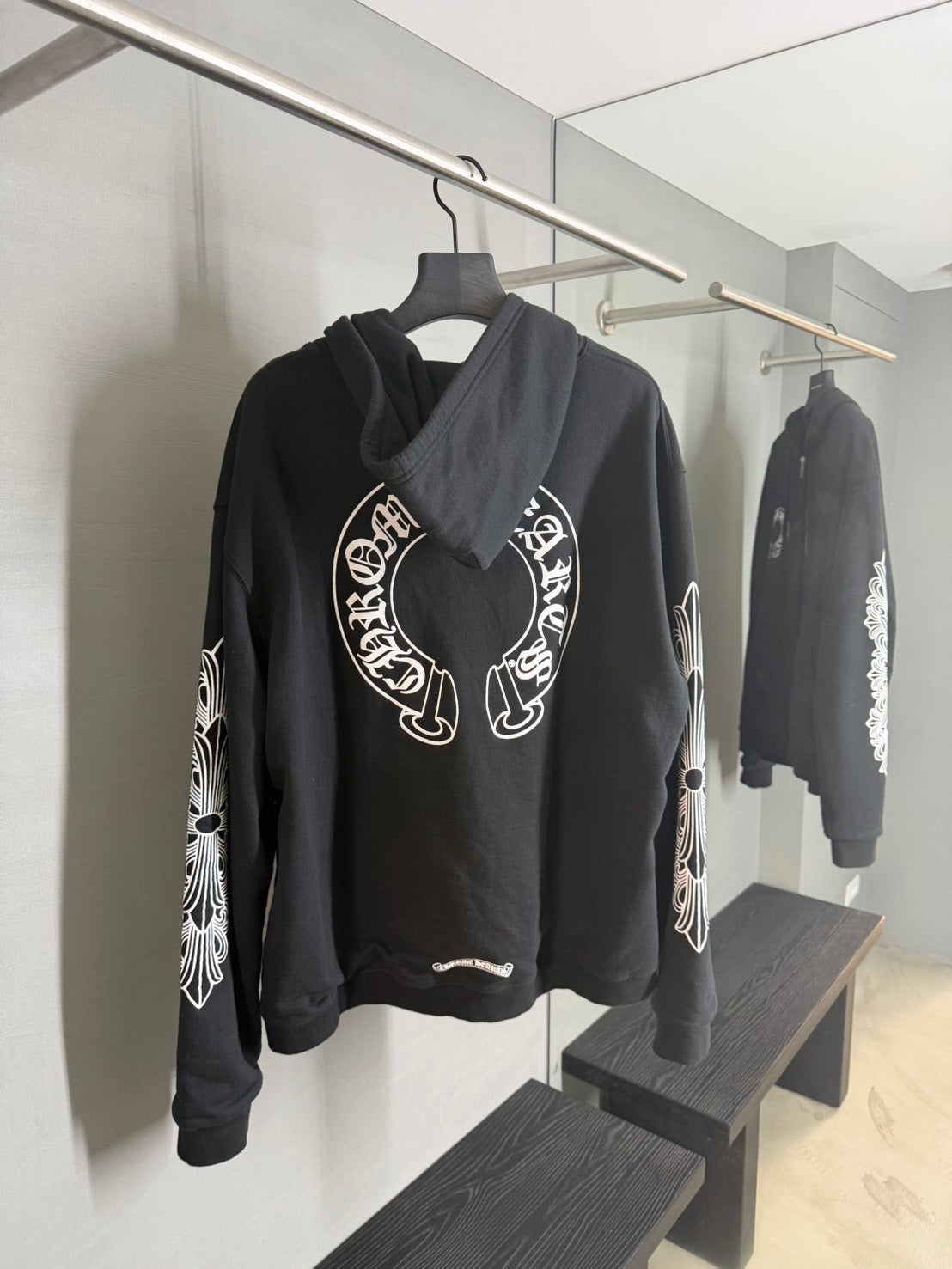 Chrome Hearts Horseshoe Floral Zip-up