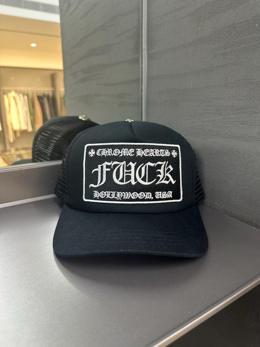 Chrome Hearts Hollywood ‘Fuck’ Trucker Hat