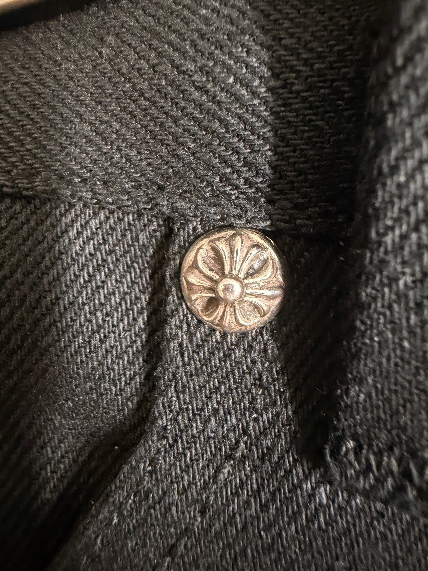 Chrome Hearts KS FIT Cross Ball Button Denim Pants