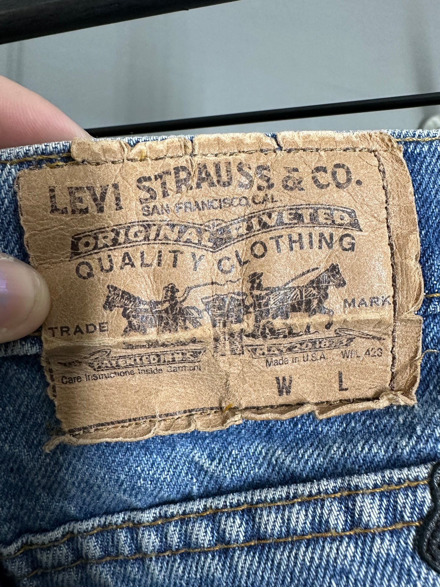 Chrome Hearts Levi’s 505 Cross Patch Jeans