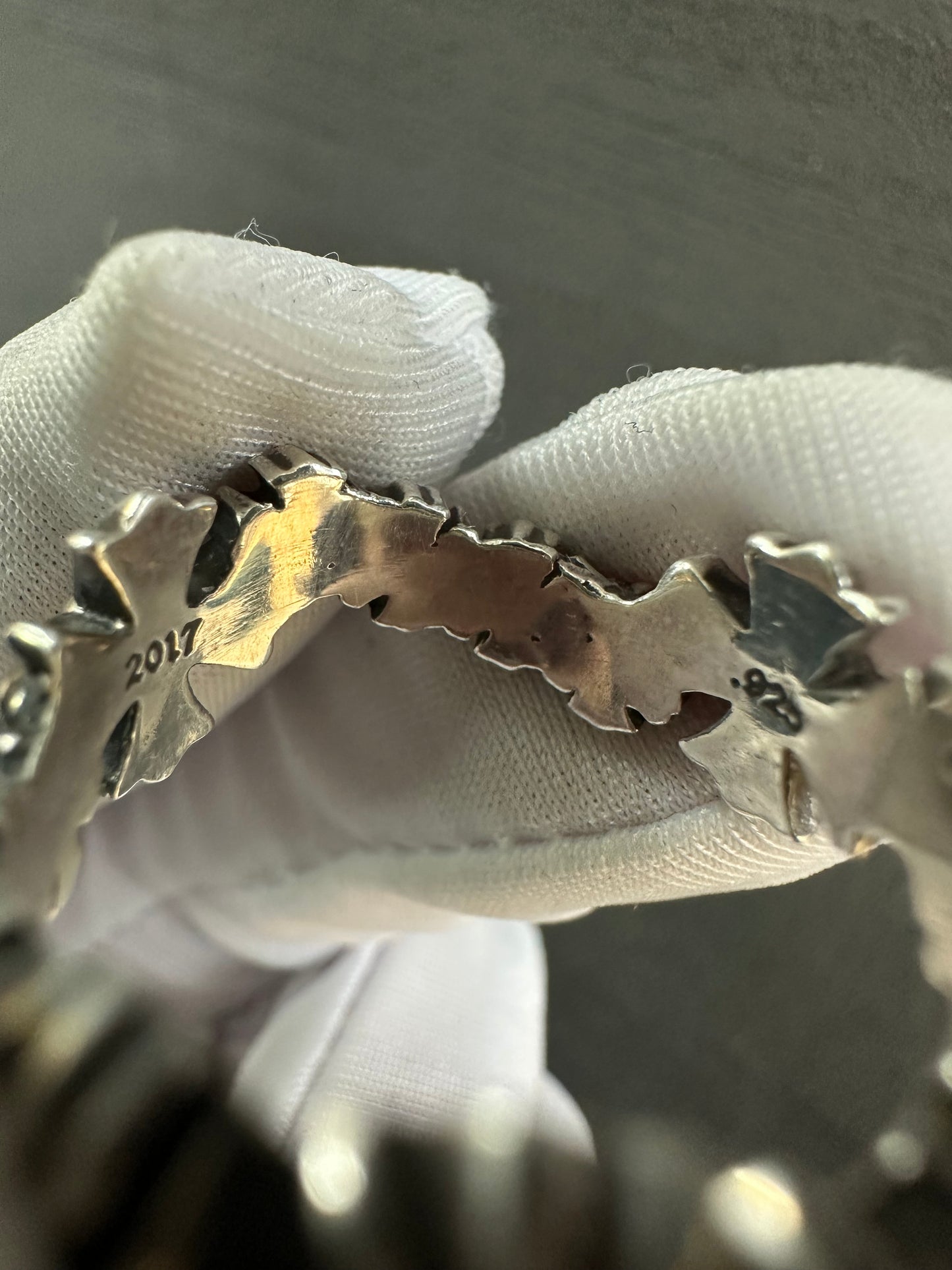 Chrome Hearts Twisted Wave Cross Ring