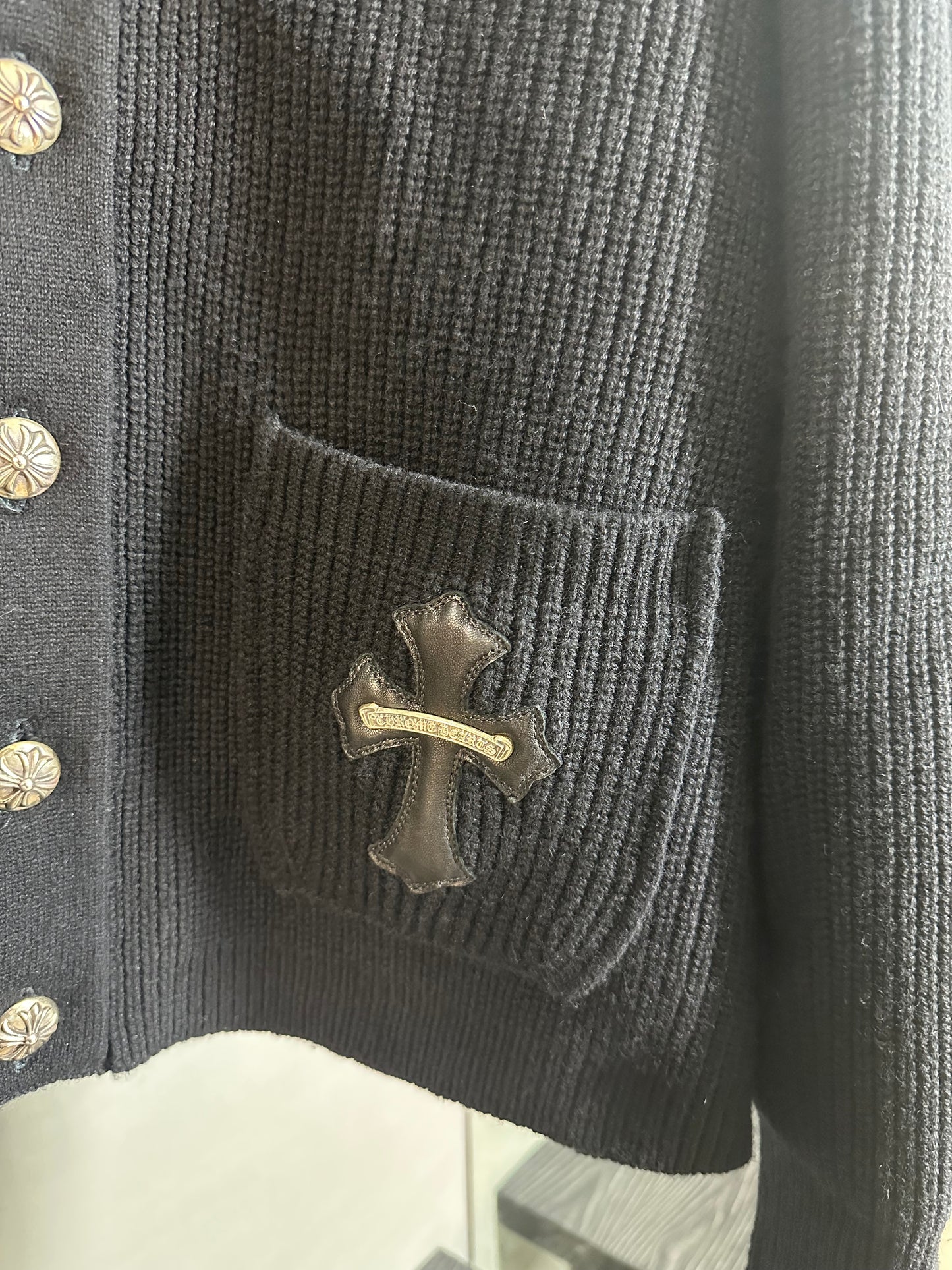 Chrome Hearts Cashmere Triple Cross Cardigan