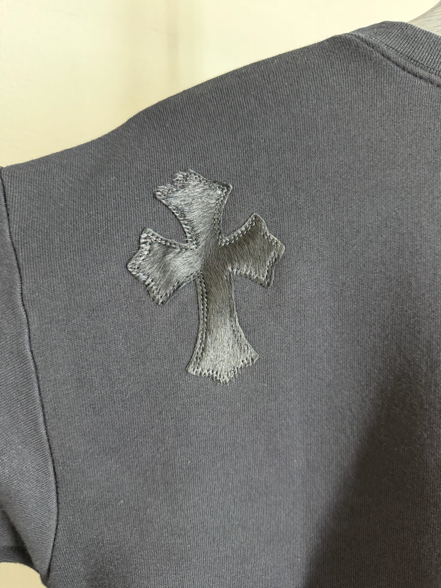 Chrome Hearts Black Cross Patches Sweatshirt