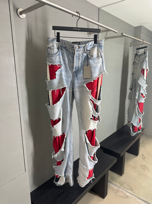 Balenciaga Slashed Hybrid Jeans