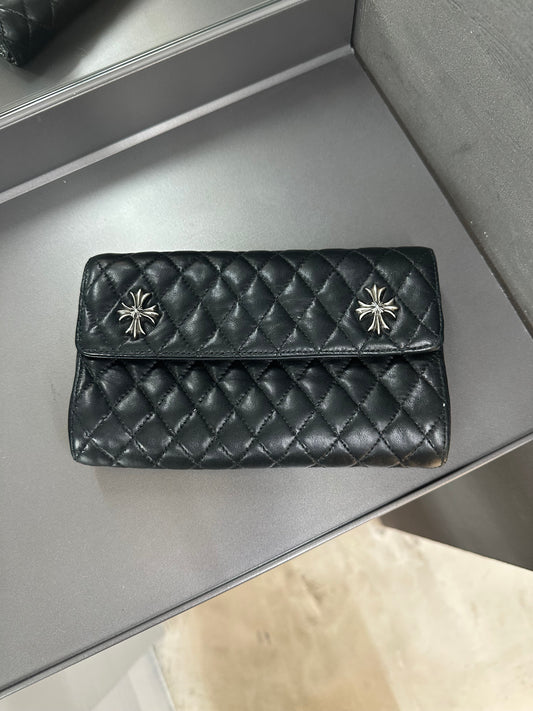 CHROME HEARTS QUILT WAVE WALLET