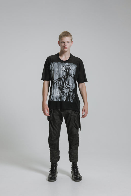 NUDE:MM 40/-Tencel Jersey Short Sleeve Print T Shirt