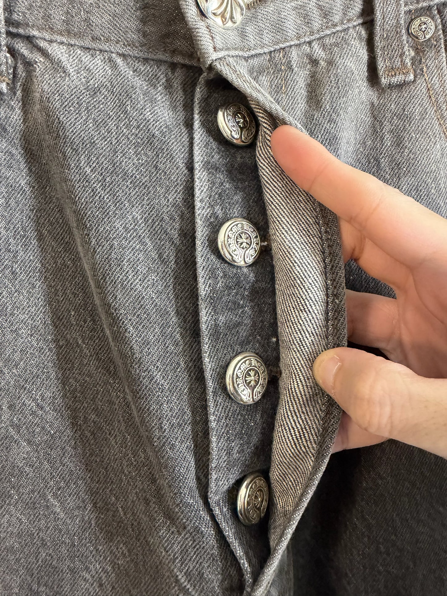 Chrome Hearts Leopard Patch 501 Jeans