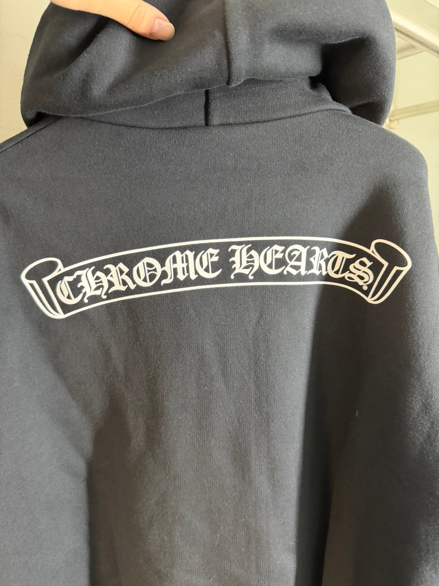 Chrome Hearts Scroll Logo Hoodie