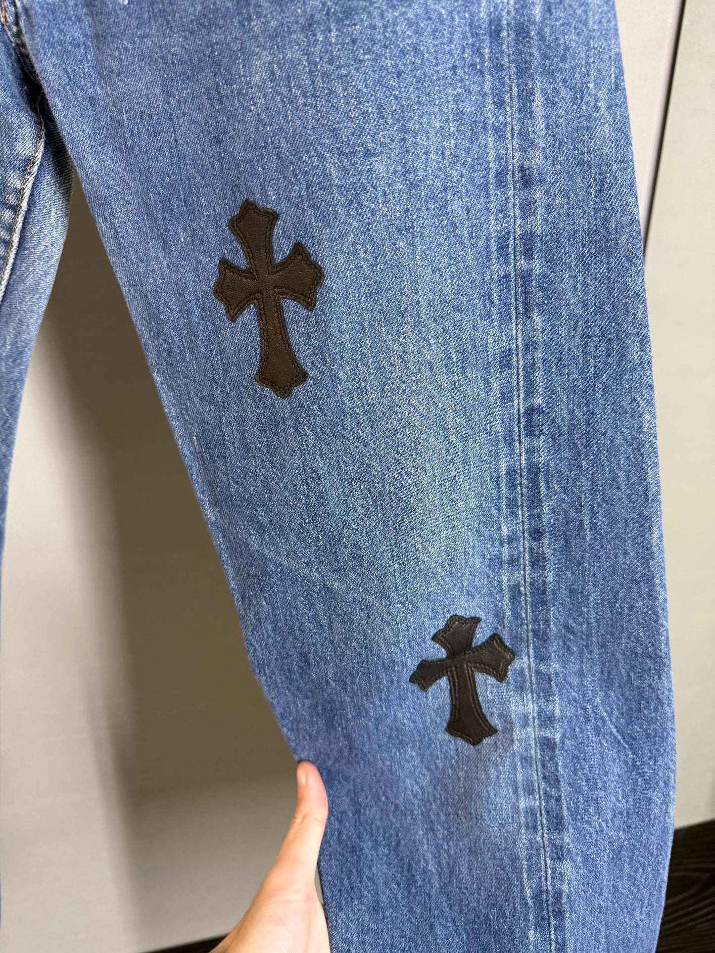 Chrome Hearts Levi’s Leather Patch 501 Jeans
