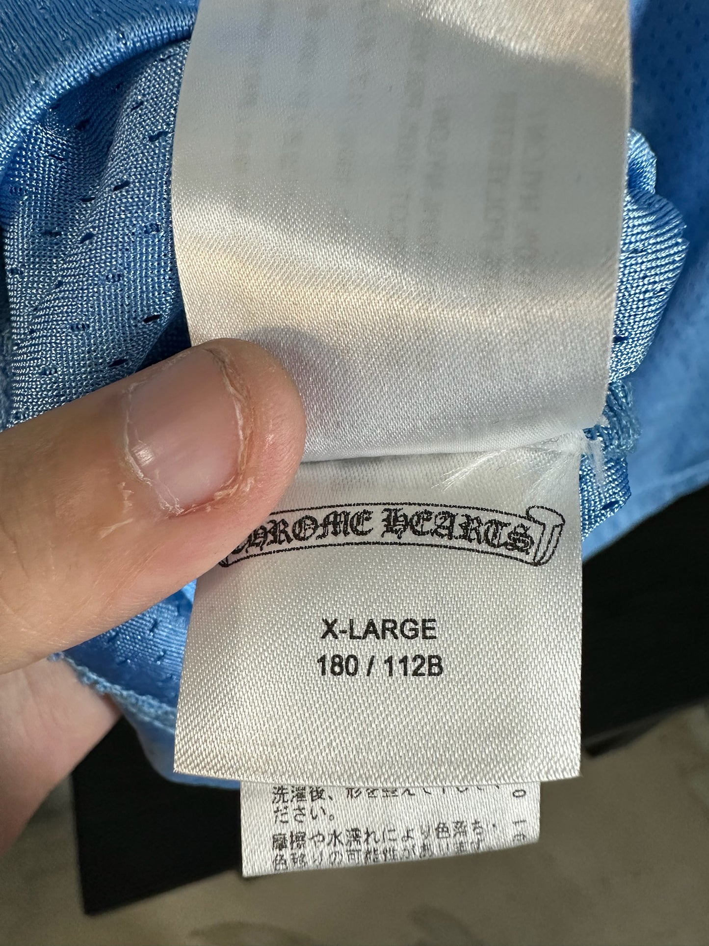 Chrome Hearts Blue Mesh Jersey