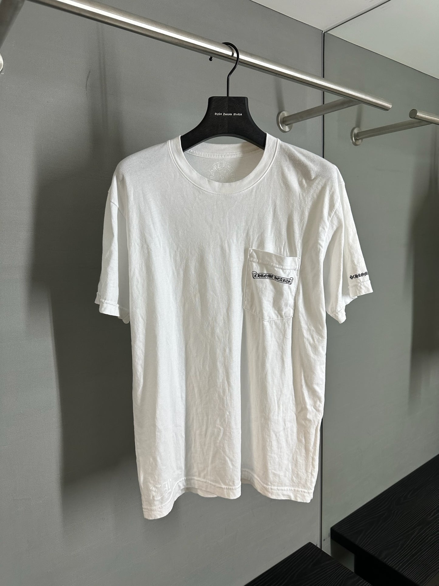 Chrome Hearts Scroll Logo Pocket T-Shirt