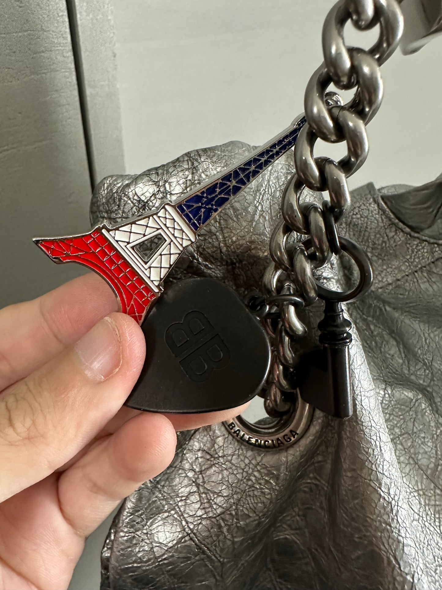 Balenciaga Crush leather crossbody bag