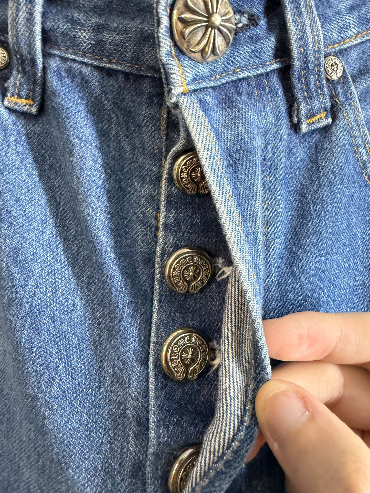 Chrome Hearts Levi’s Leather Patch 501 Jeans