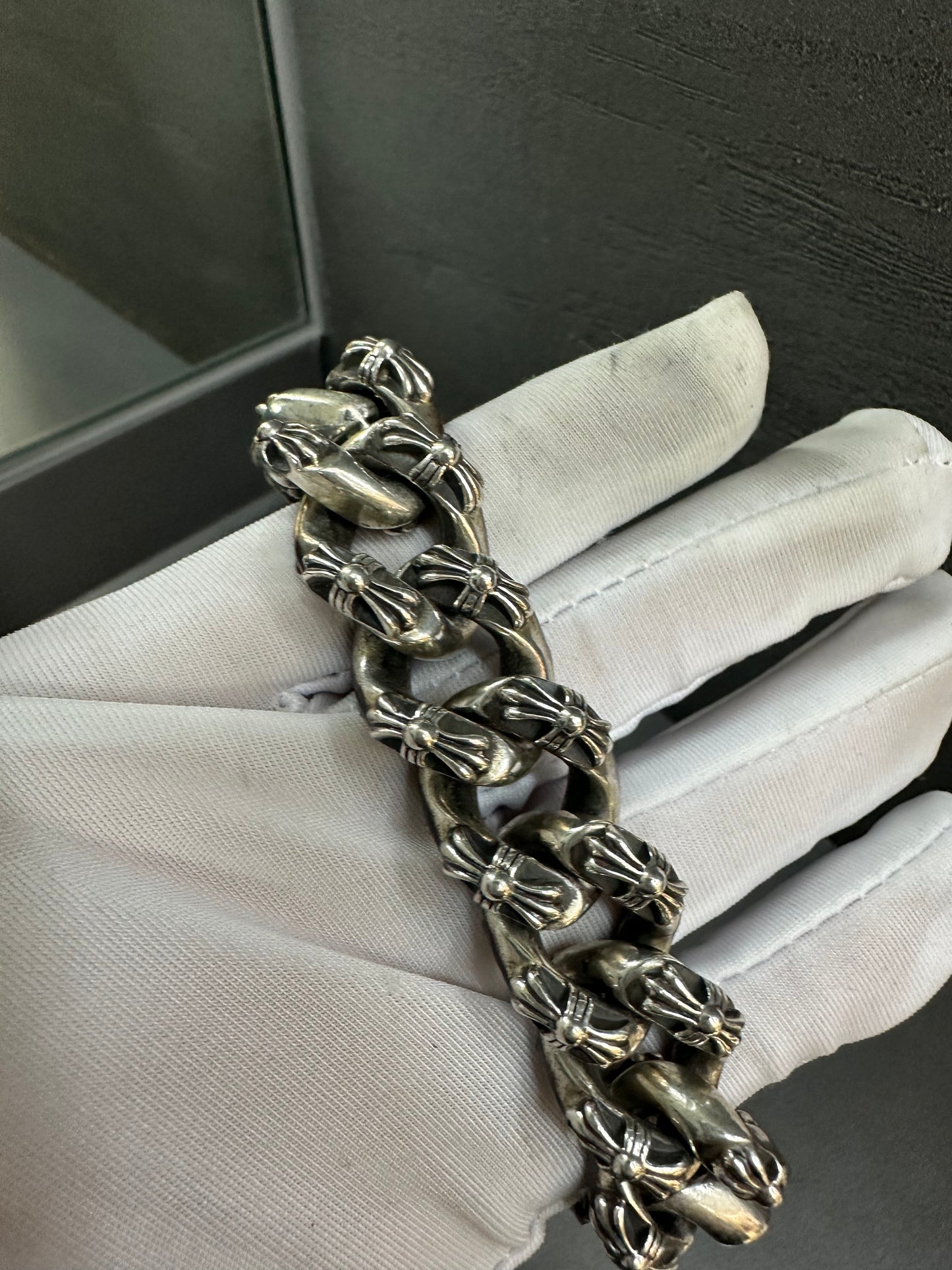 Chrome Hearts Large Box Fancy Link Bracelet