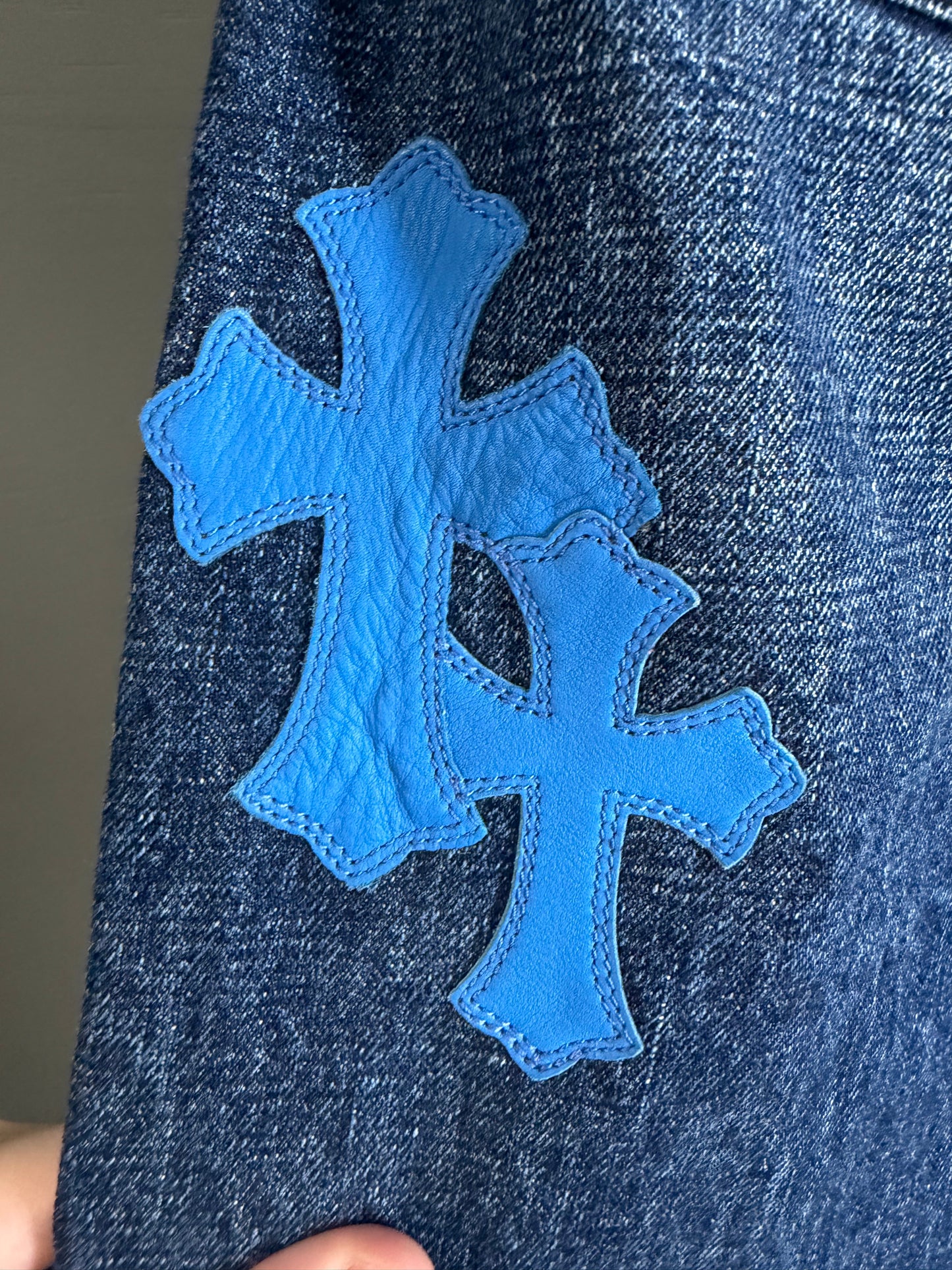 Chrome Hearts Cross Patch Fleur Jeans