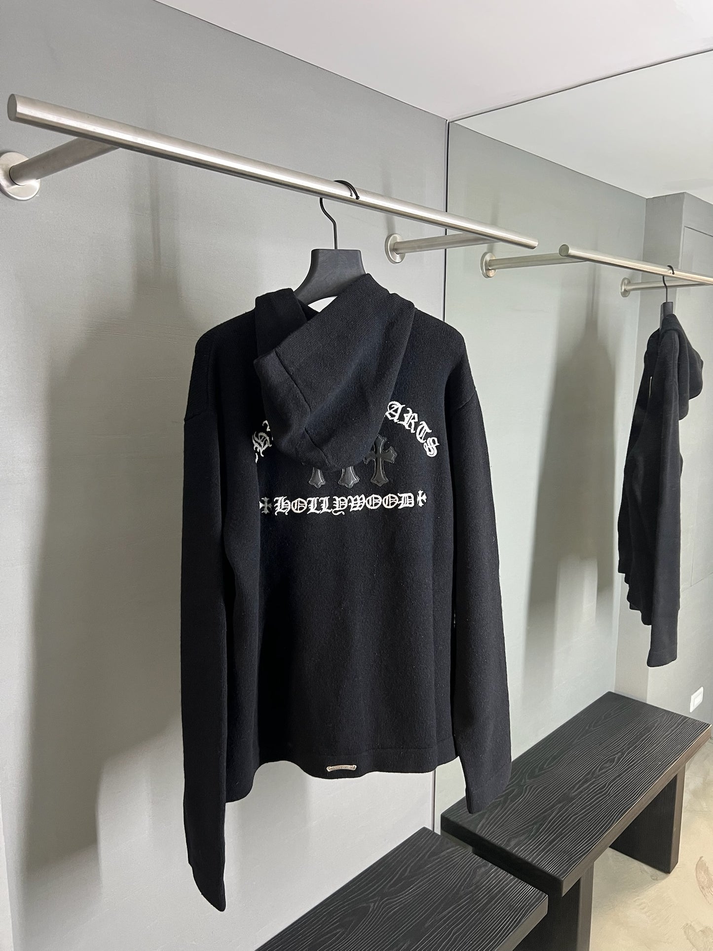 Chrome Hearts Triple Cross Cemetery Cashmere Zip-up