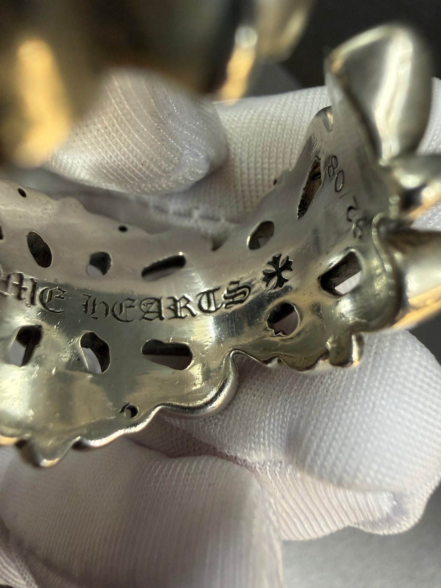 Chrome Hearts Double Floral Cross Ring