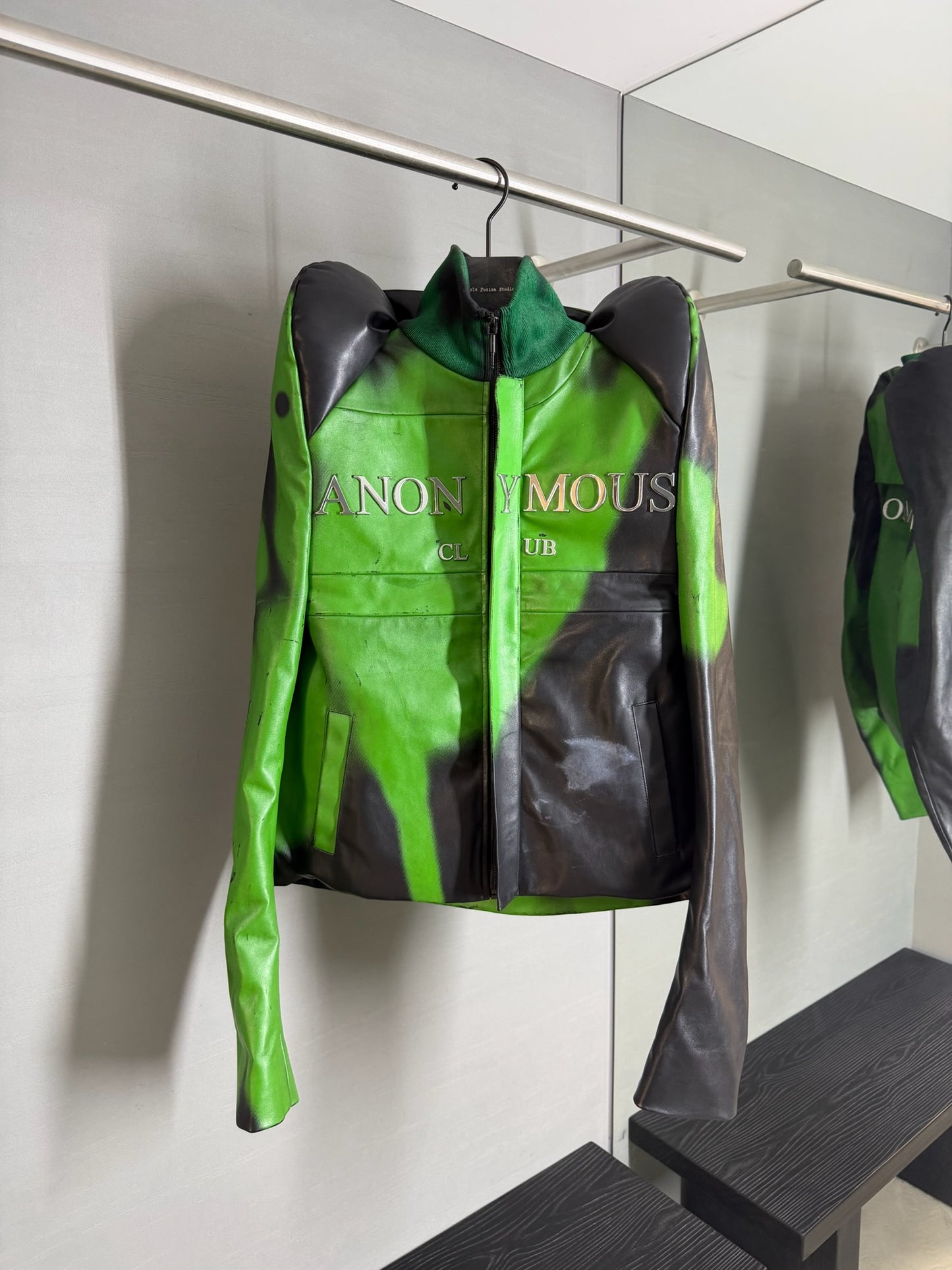 Anonymous Club Chihuahua Leather Track Jacket