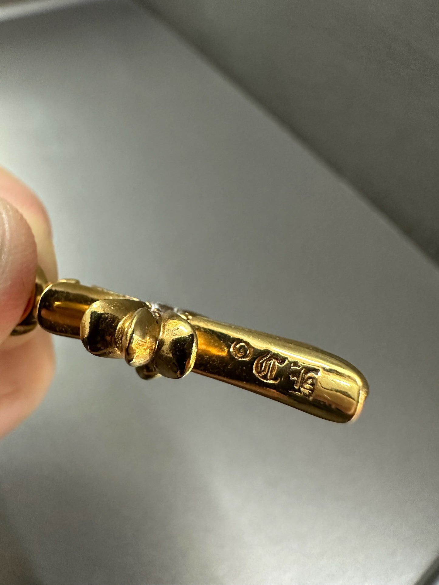 Chrome Hearts 22k tiny pendant with diamond