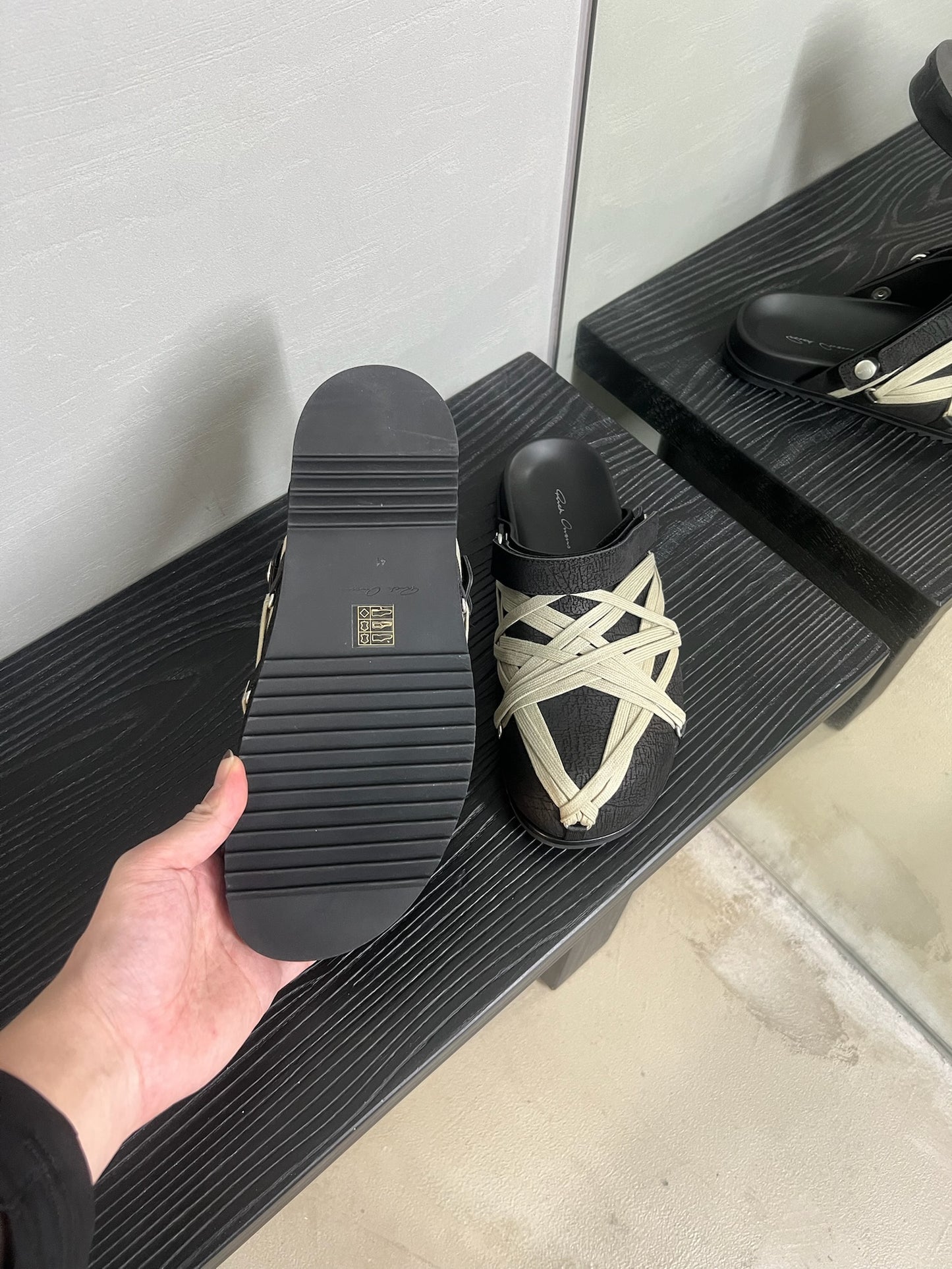 Rick Owens Megalace Sandal Mule
