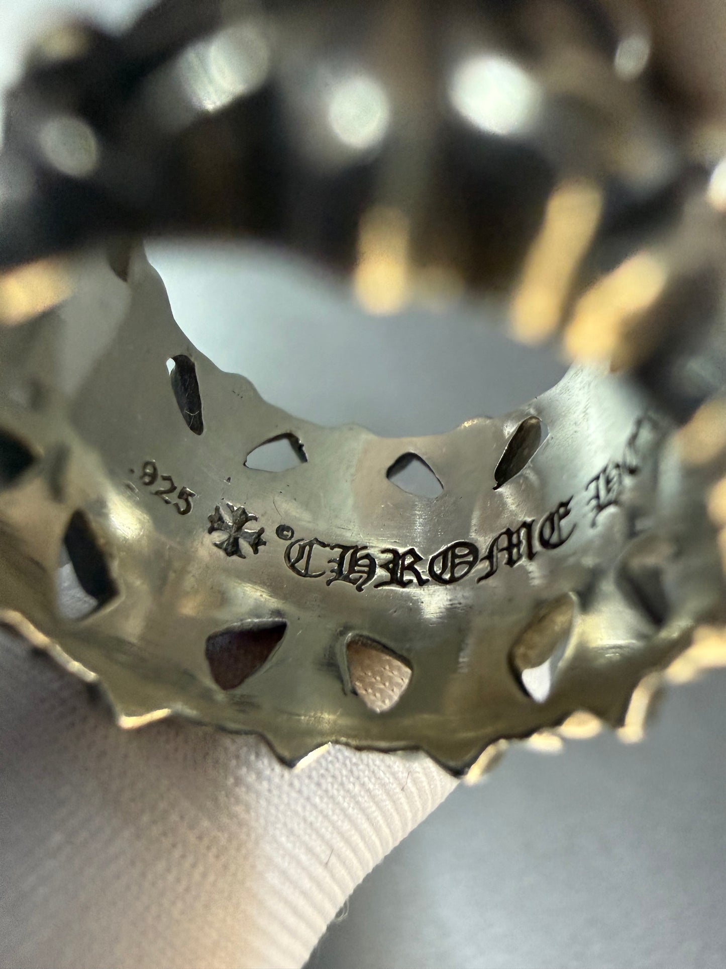 Chrome Hearts cemetery cross ring