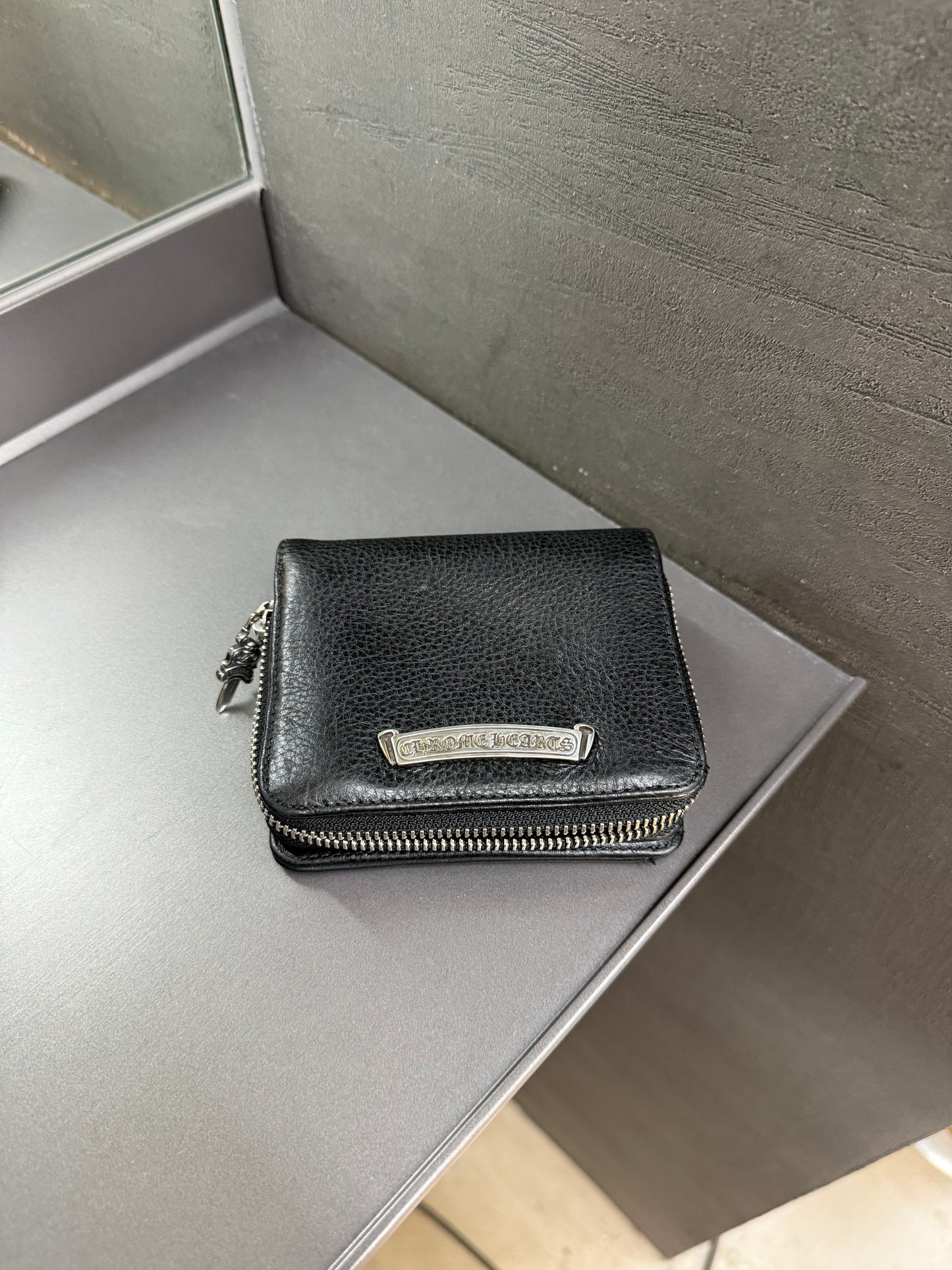 Chrome Hearts SQ zip bill wallet