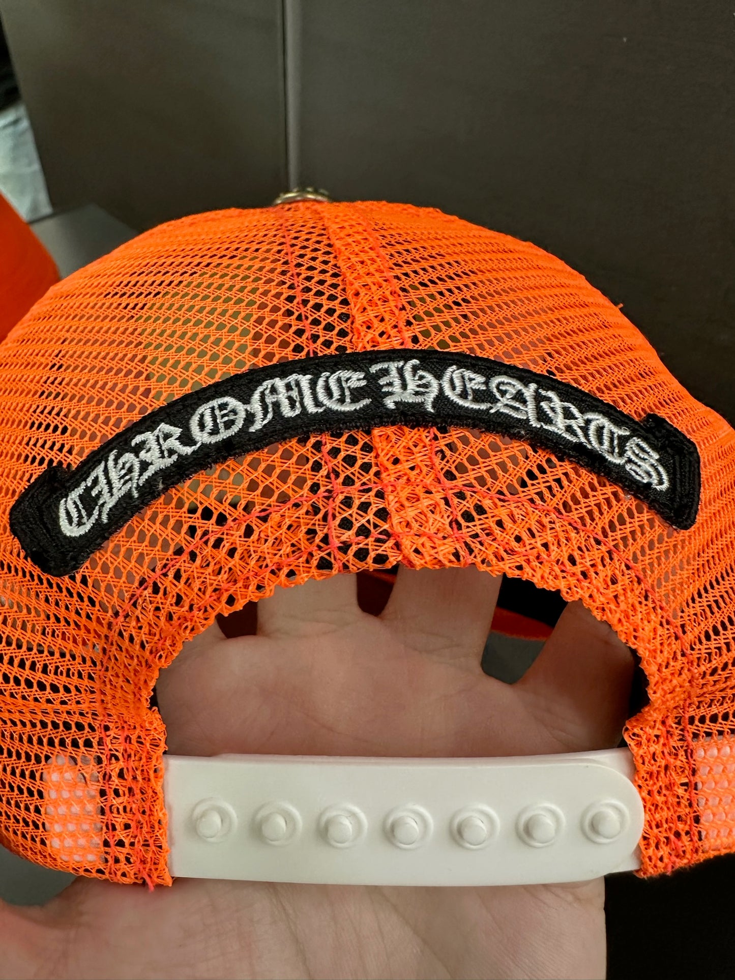 Chrome Hearts Cemetery Cross Patch Trucker Hat
