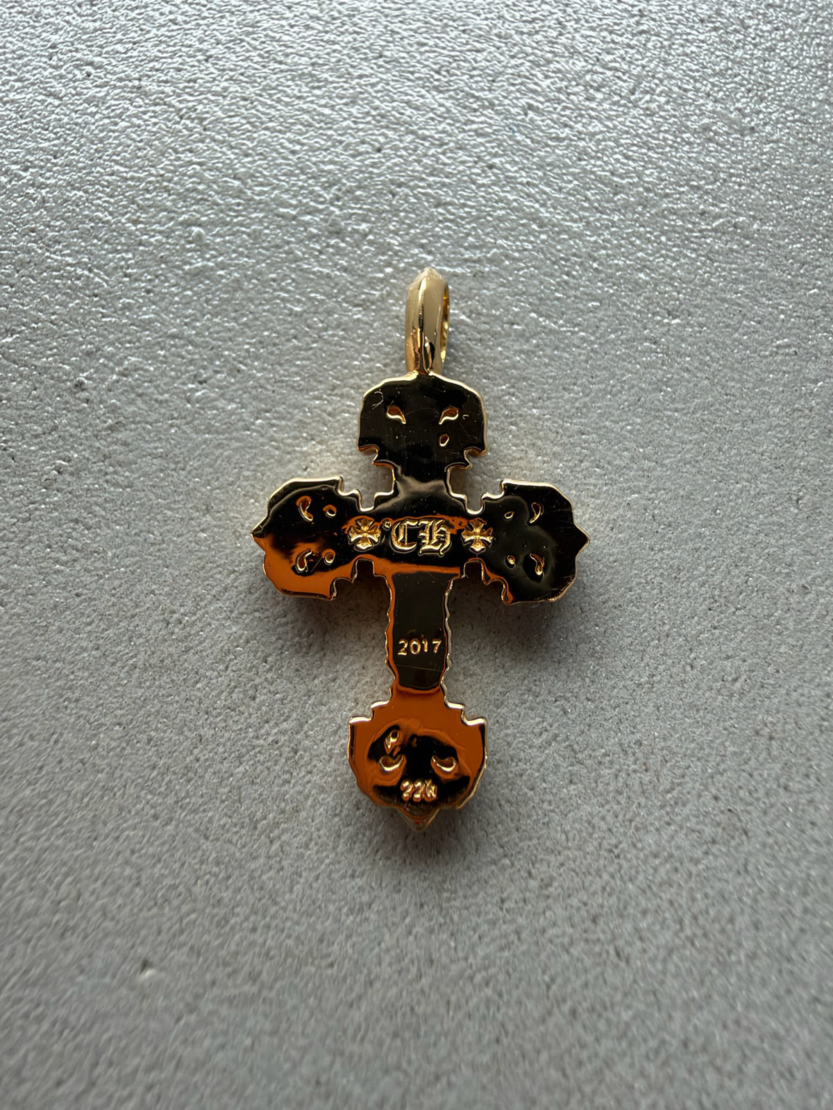 Chrome Hearts 22K Emerald  Filigree Pendant