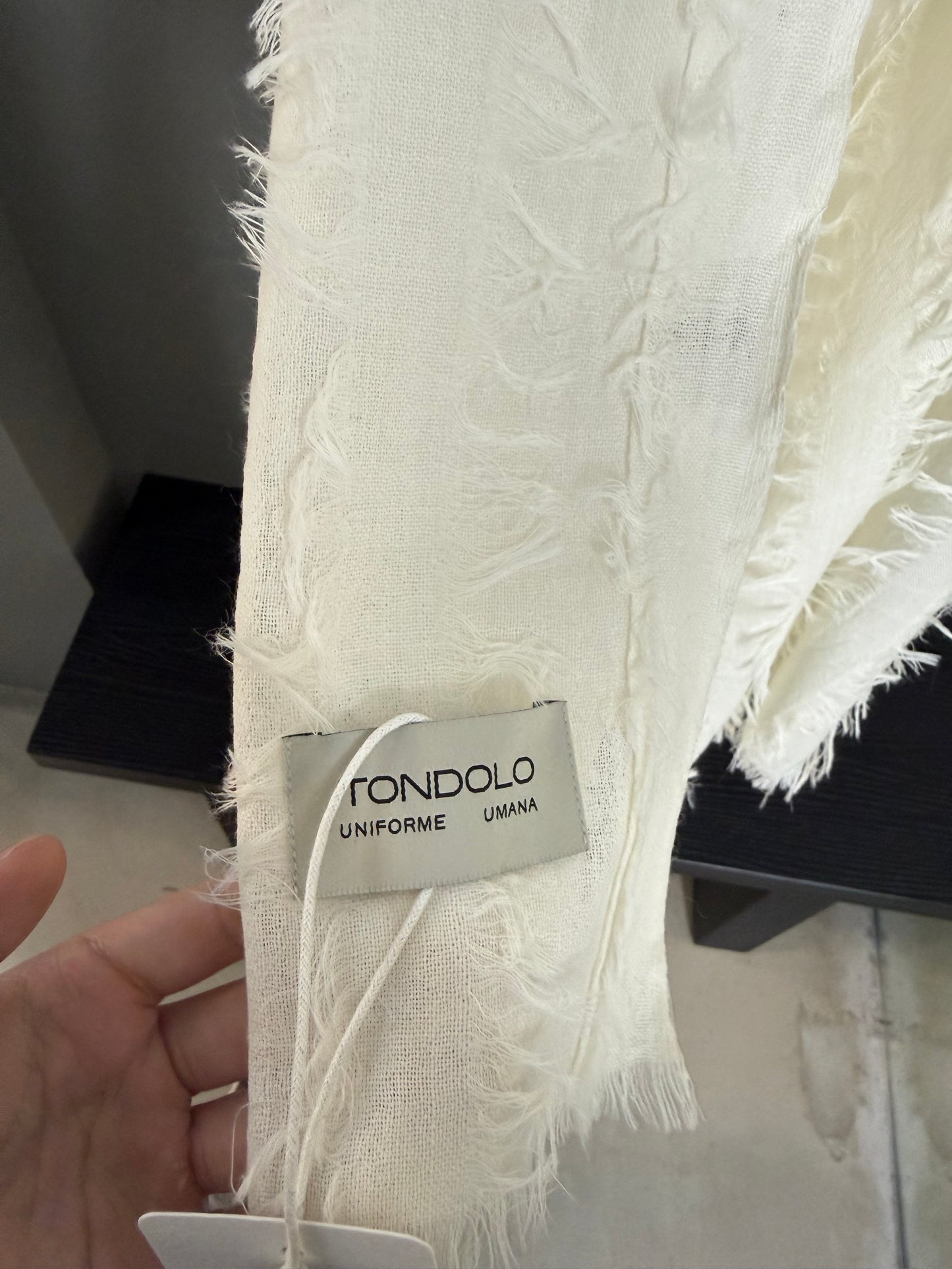 TONDOLO TAFTED WOOL SCARF