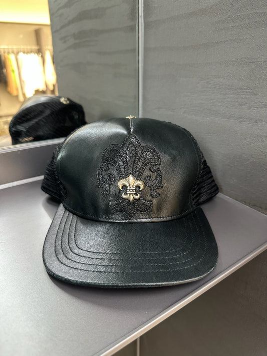 Chrome Hearts Leather Le Fleur Hat