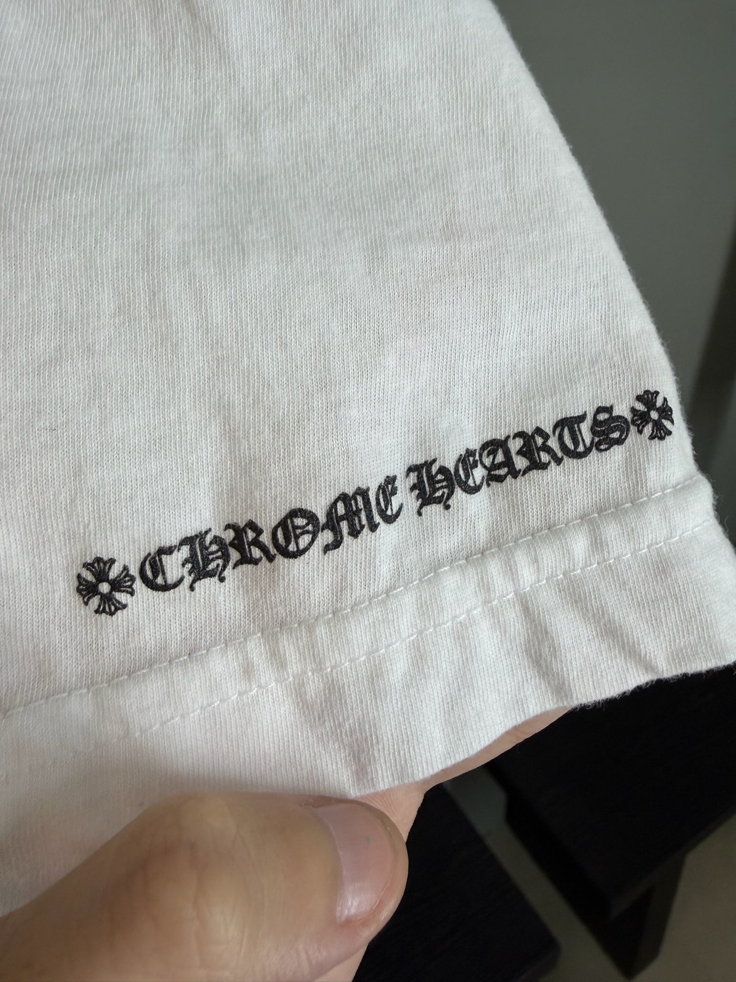 Chrome Hearts Scroll Logo Pocket T-Shirt