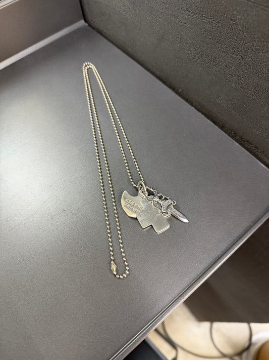 Chrome Hearts Three Trinkets Pendant Necklace