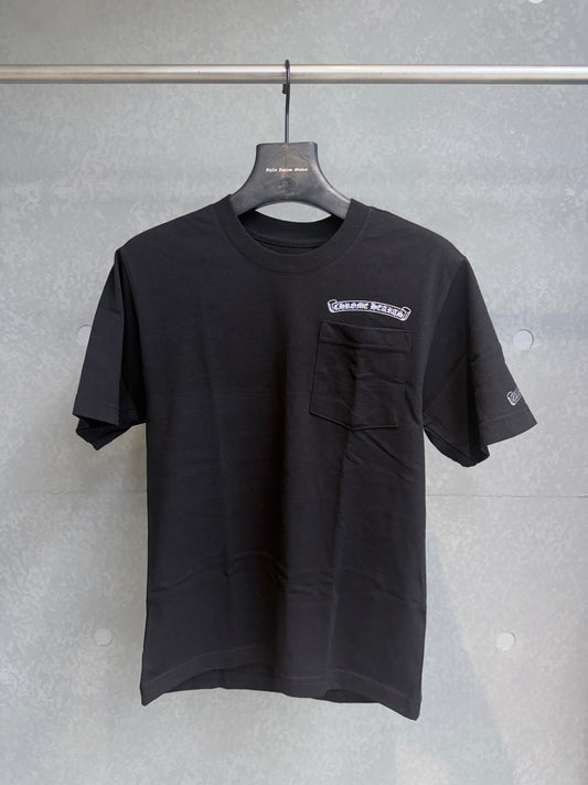 Chrome Hearts Silver Scroll Logo Pocket T-Shirt