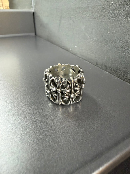 Chrome Hearts cemetery cross ring