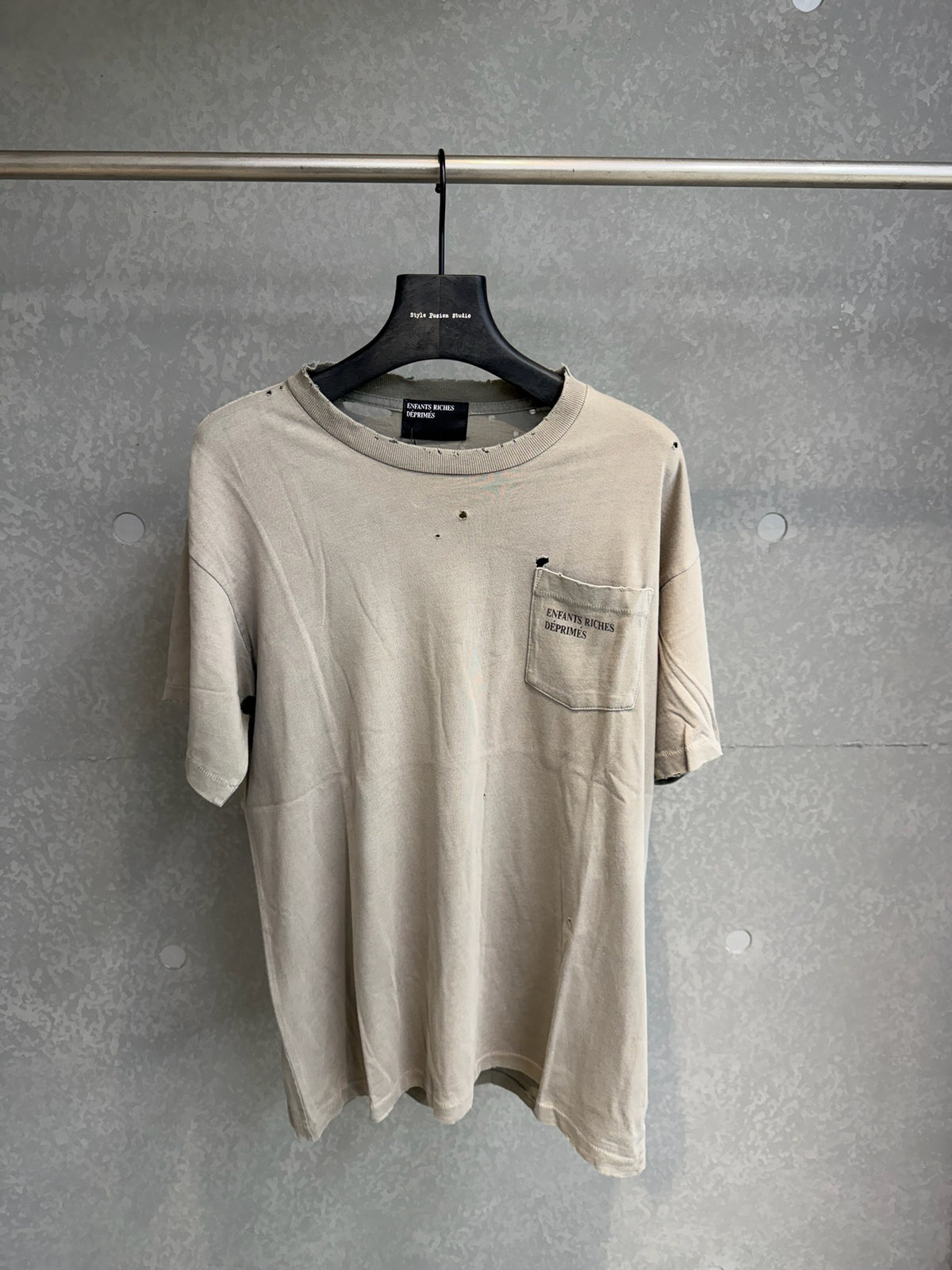 Enfants Riches Déprimés Distressed Logo Pocket T-Shirt