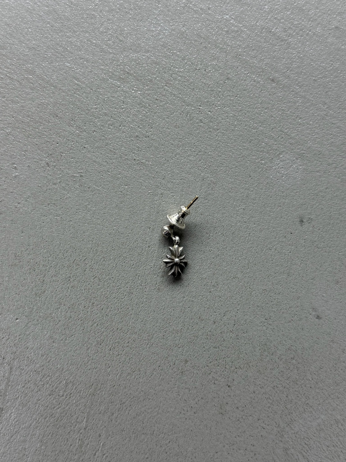 Chrome Hearts Tiny E Cross Drop Earring