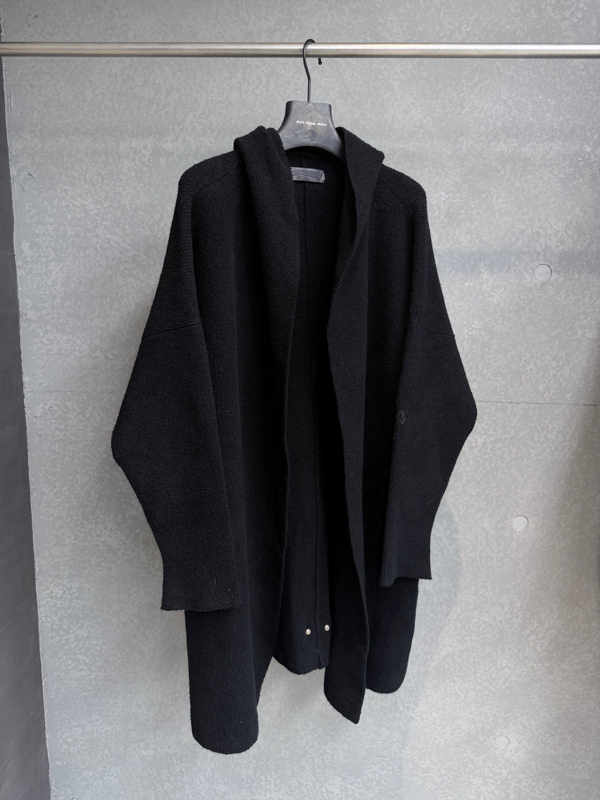 Chrome Hearts Pony Hair Cross Leather Patch Cardigan