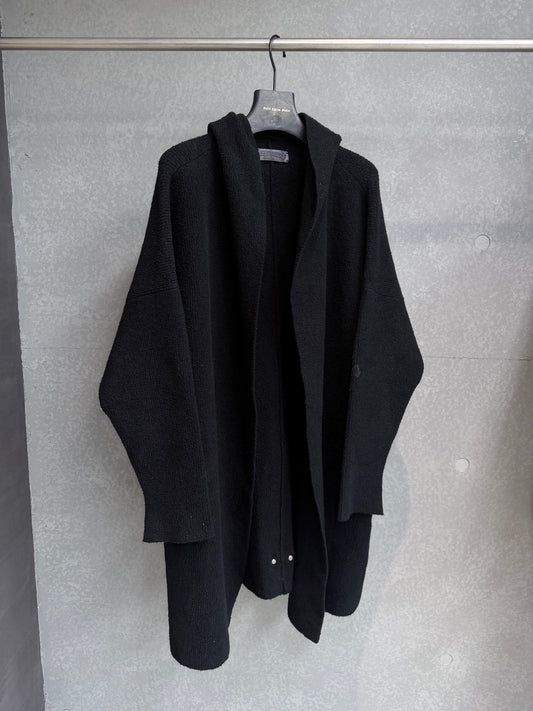 Chrome Hearts Pony Hair Cross Leather Patch Cardigan